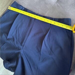 Abercrombie & Fitch Navy Tailored Pleated Shorts